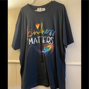 New Kindness Matters black colorful tshirt